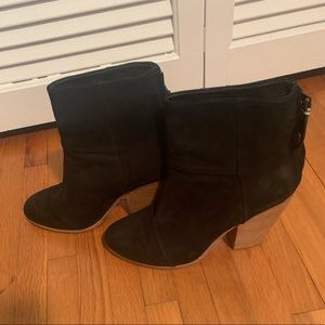 Rag & bone classic black suede newbury boots 6.5